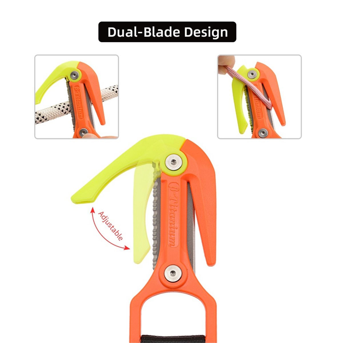 Dive Knife Titanium - update. Duiken Titaniumlegering Onderwater-touwsnijder Speciaal mes