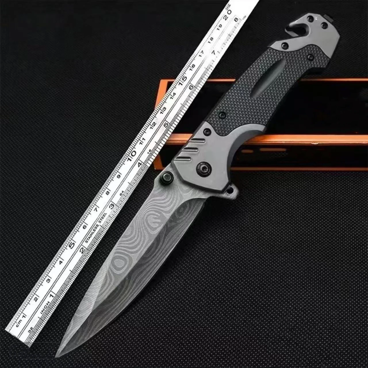 Dive Knife Titanium - Handig scherp overlevingsmes Multifunctioneel zakmes Outdoor