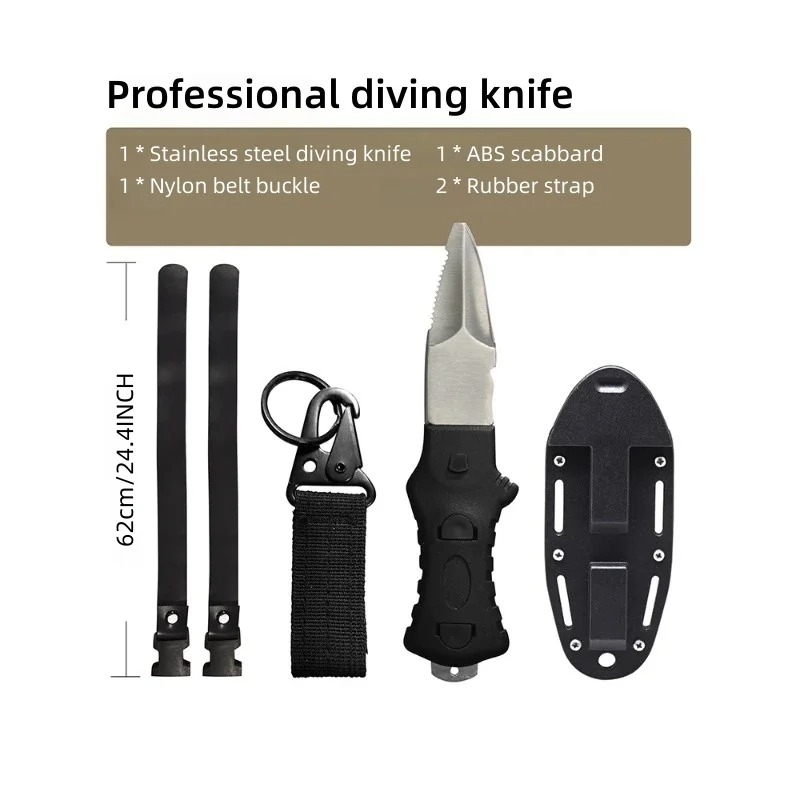 Outdoor water reddingsmes spee - Dive Knife Titanium recensie en prijs
