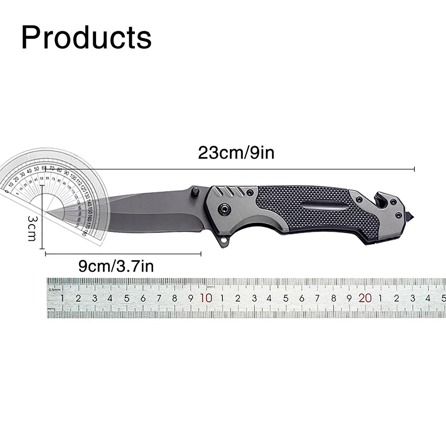 Handig scherp overlevingsmes M - Dive Knife Titanium recensie en prijs