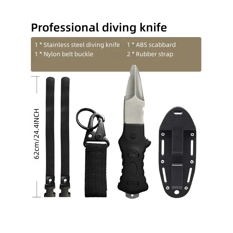 Waterreddingsmes voor buiten,  - Dive Knife Titanium recensie en prijs