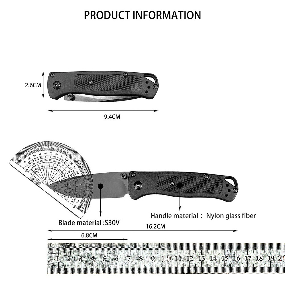 533 Nylon Fiber S30V Trekking- - Dive Knife Titanium recensie en prijs